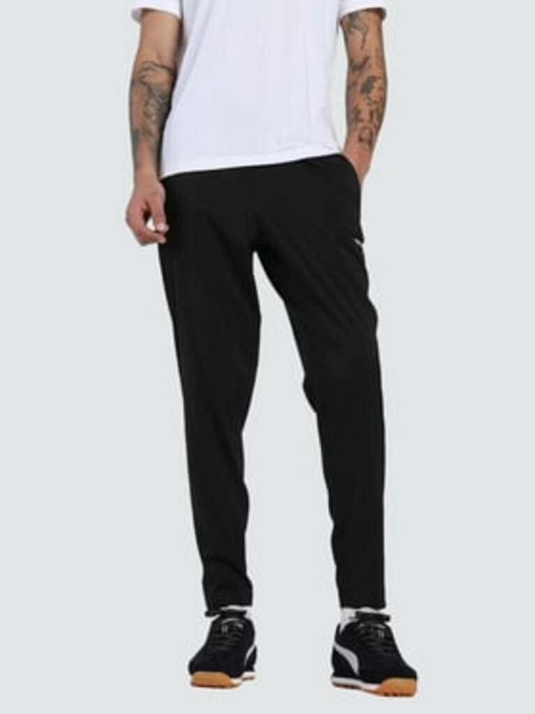 Men's Black Regular Fit Sports Joggers