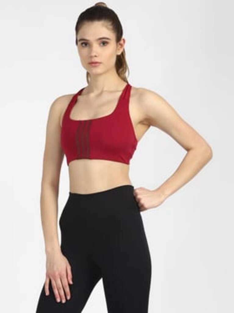 Women's Maroon Non Wired Padded Trn Ms Better Sports Bra