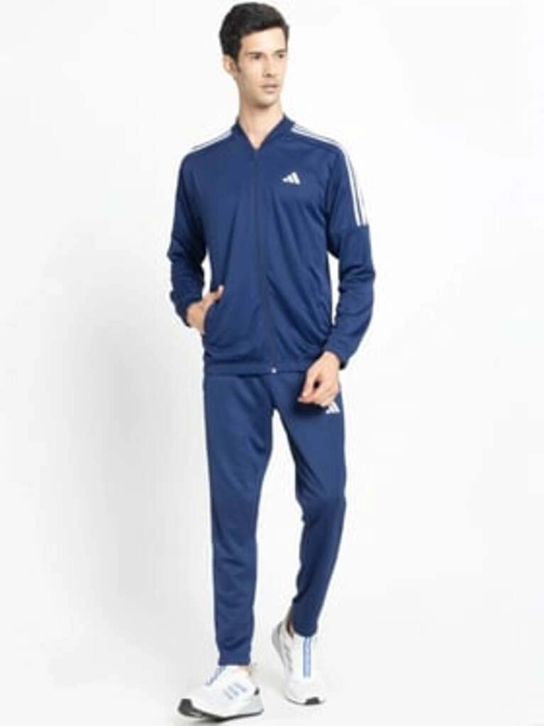 Men's Blue 3S Plain Ts Tracksuit