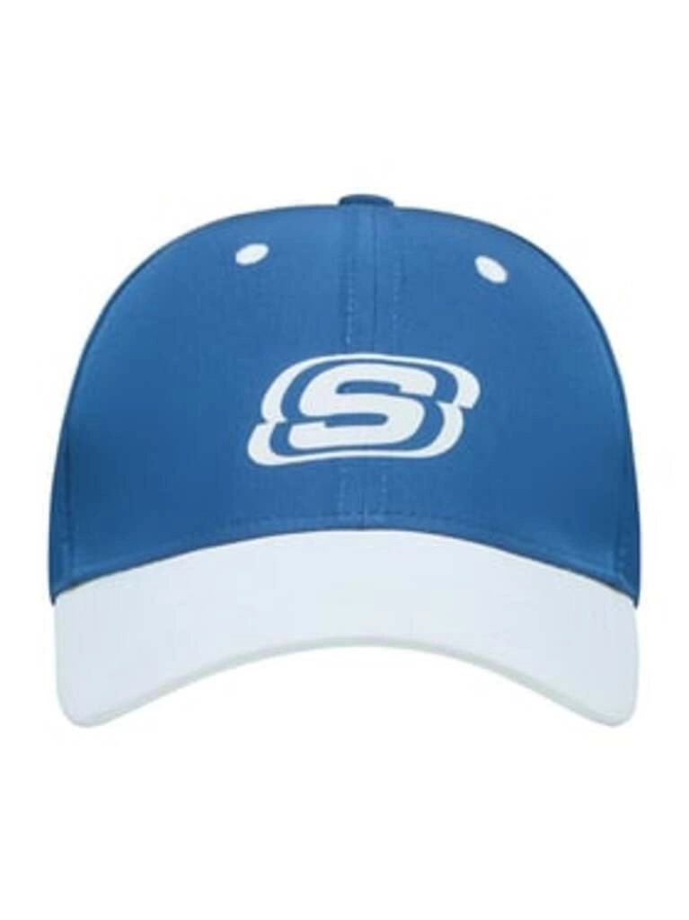 Unisex Navy White Color Block Cap