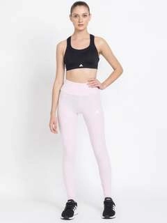 Women's Pink Cotton Printed Tights