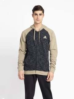 Men's Charcoal Regular Fit Hooded Sweatshirt