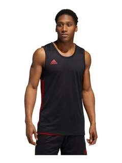Men's Tms Rev Jrs Black & Red Regular Fit Sports T-Shirt