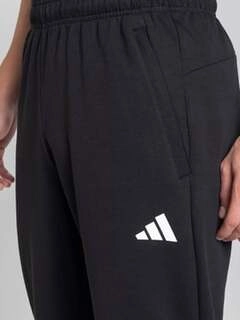 Men's Black Tr-Es Fr 7/8 Pt Trackpants