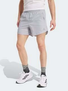 Men's Grey Regular Fit Printed Sports Shorts