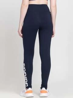 Women's Navy Cotton Printed Sports Track Pants