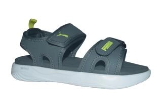 Men's Outdoor Mineral Grey-Lime Pow White Sandals