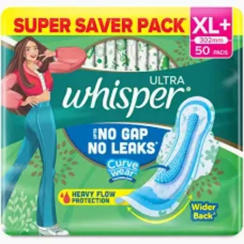 whisper choice no gap no leaks xl+