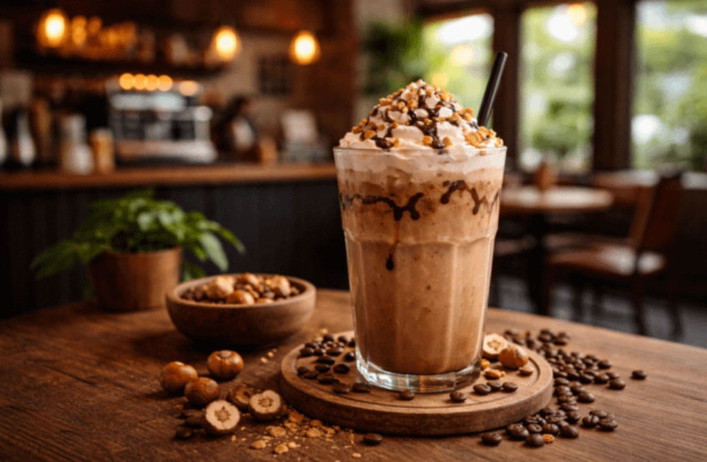 Hazelnut cold coffee