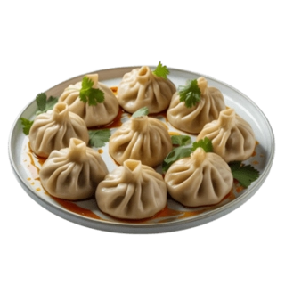 Veg Steamed Momos (7 pcs)