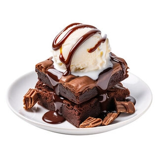 Brownie with Ice Cream