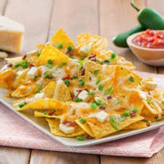 Hot cheese Nachos