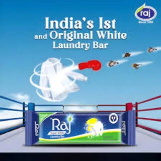raj super white soap