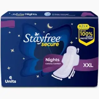 stayfree secure cottony comfort nights xxl 6 unit