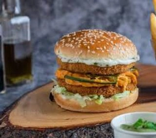 double slice burger