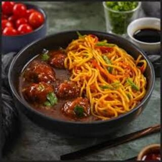 manchurian with noodles