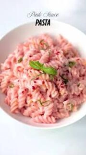 Pink pasta