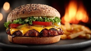 Flame feast Burger