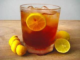 lemon iced tea mocktail