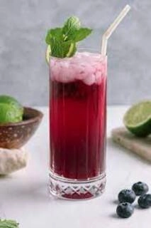 blueberry iced mocktail