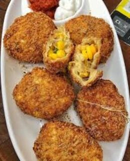fried cheese corn momos (5 piece)