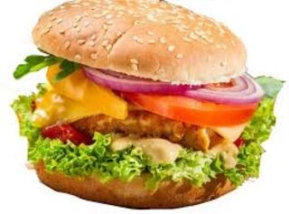 veg cheese burger