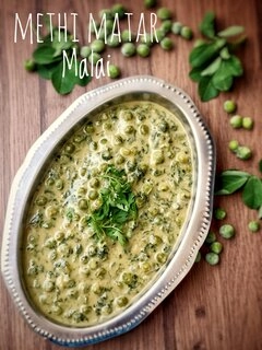 methi matar malai