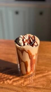 cold coffee with ice cream