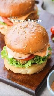 Veg paneer Burger
