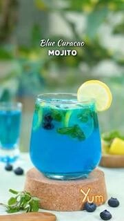 blue curacao mojito