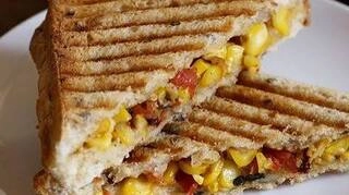 Corn masala sandwich