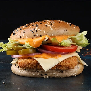 Veg cheese paneer Burger
