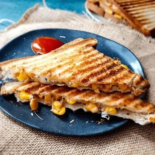 corn cheese sandwich