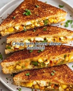 tandoori corn cheese paneer sandwich