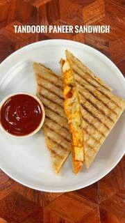 tandoori cheese paneer sandwich