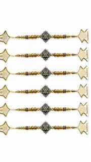 Elegant Floral Designer Rakhi (6 piece)