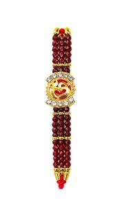 Royal Om Beaded Rakhi (1piece )