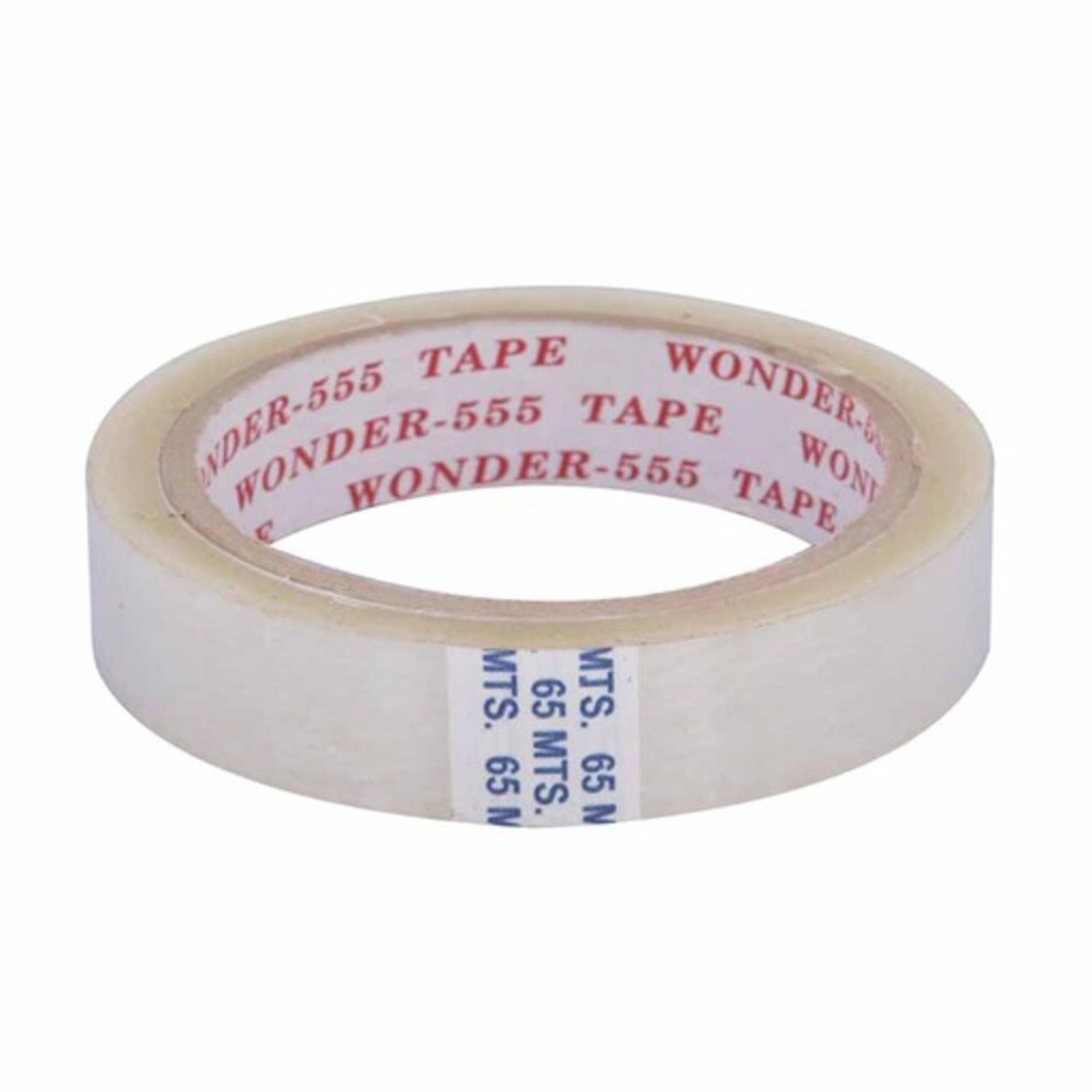 Wonder 555 Cello Tape 1 Inch Transparent