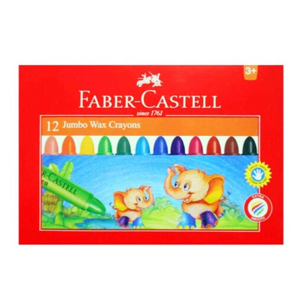 12 Jumbo Wax Crayons
