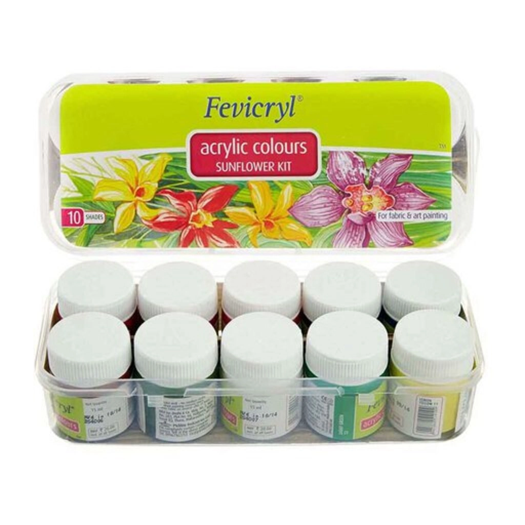 Fevicryl Acrylic Colours Sun Flower Kit 150ml