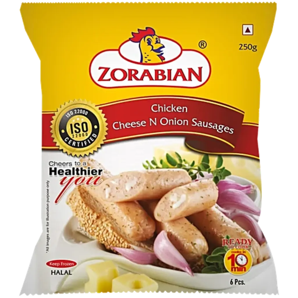 Zorabian Chicken Cheese N Onion Sausages