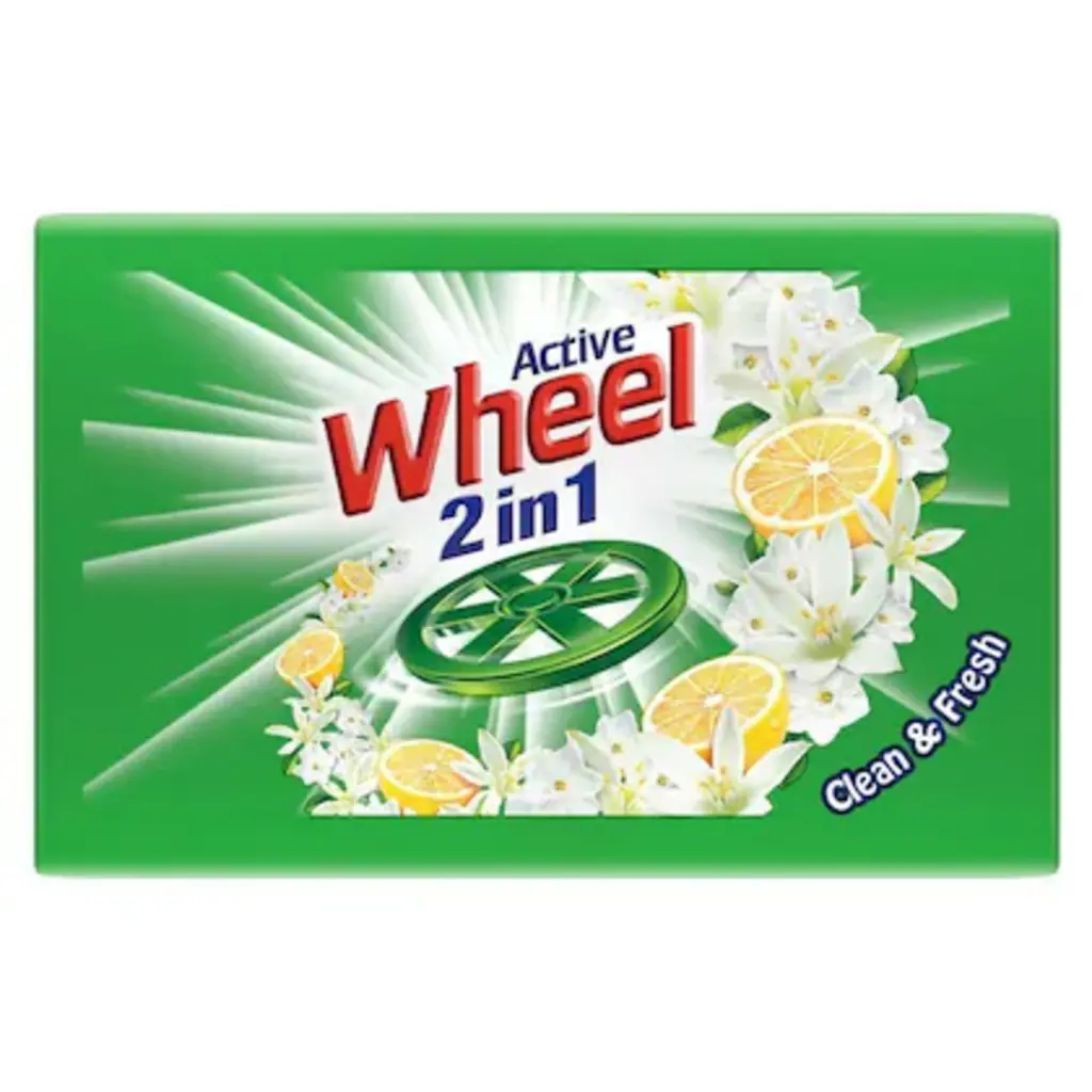 Wheel Active 2 in 1 Clean & Fresh Detergent Bar