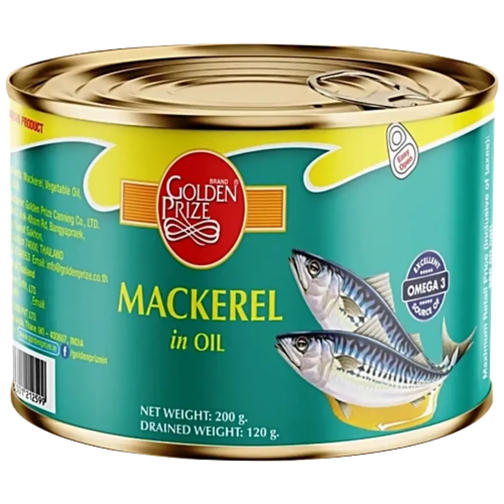 Golden Prize Mackerel In Oil, 