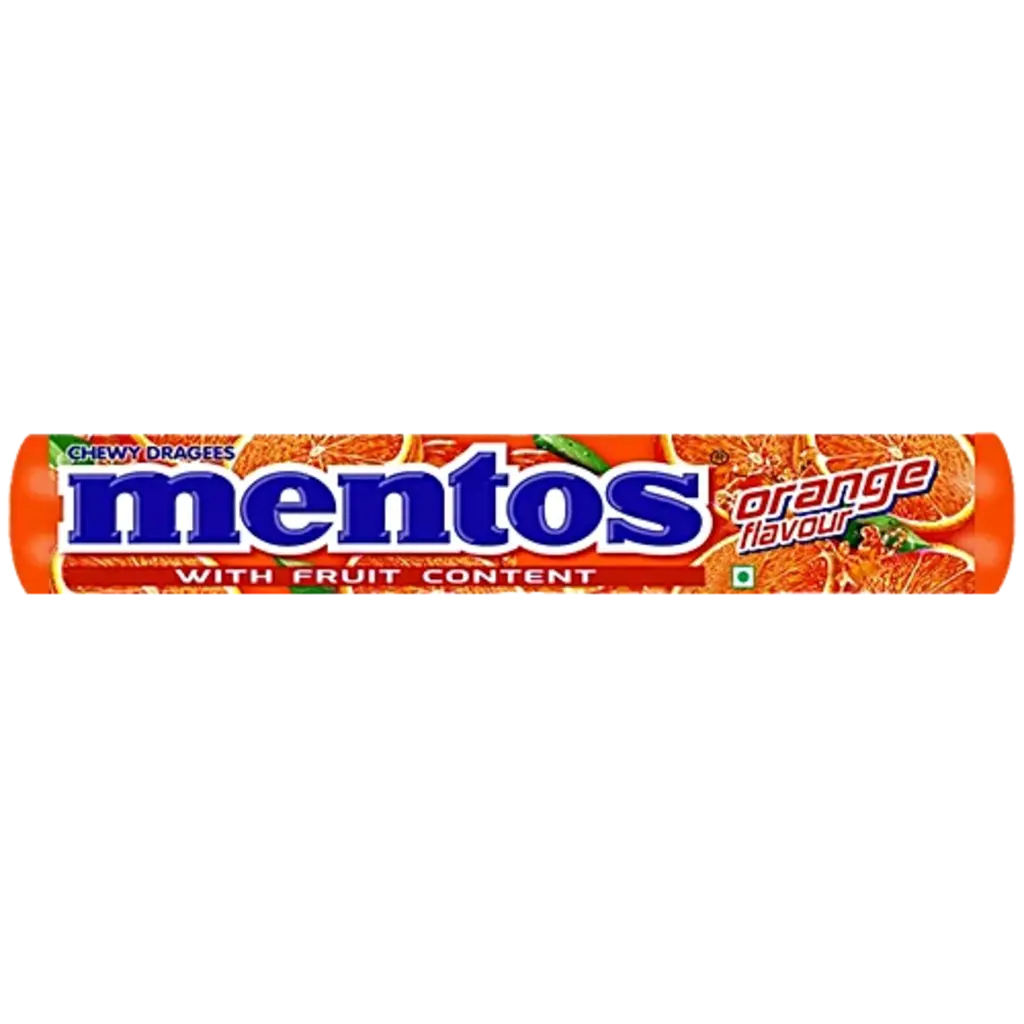 Mentos Chewy Dragees - Orange Flavour