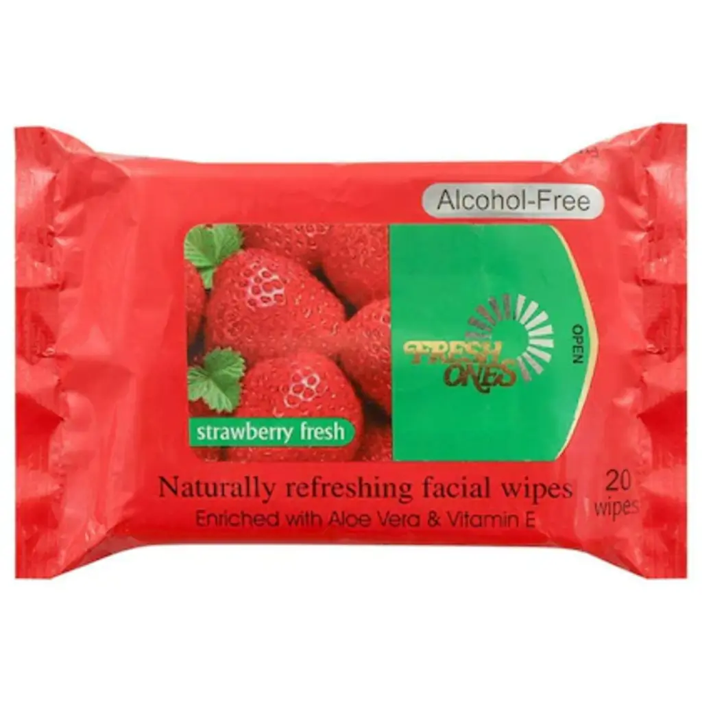 Fresh Strawberry Fresh Wipes Alcohol Free