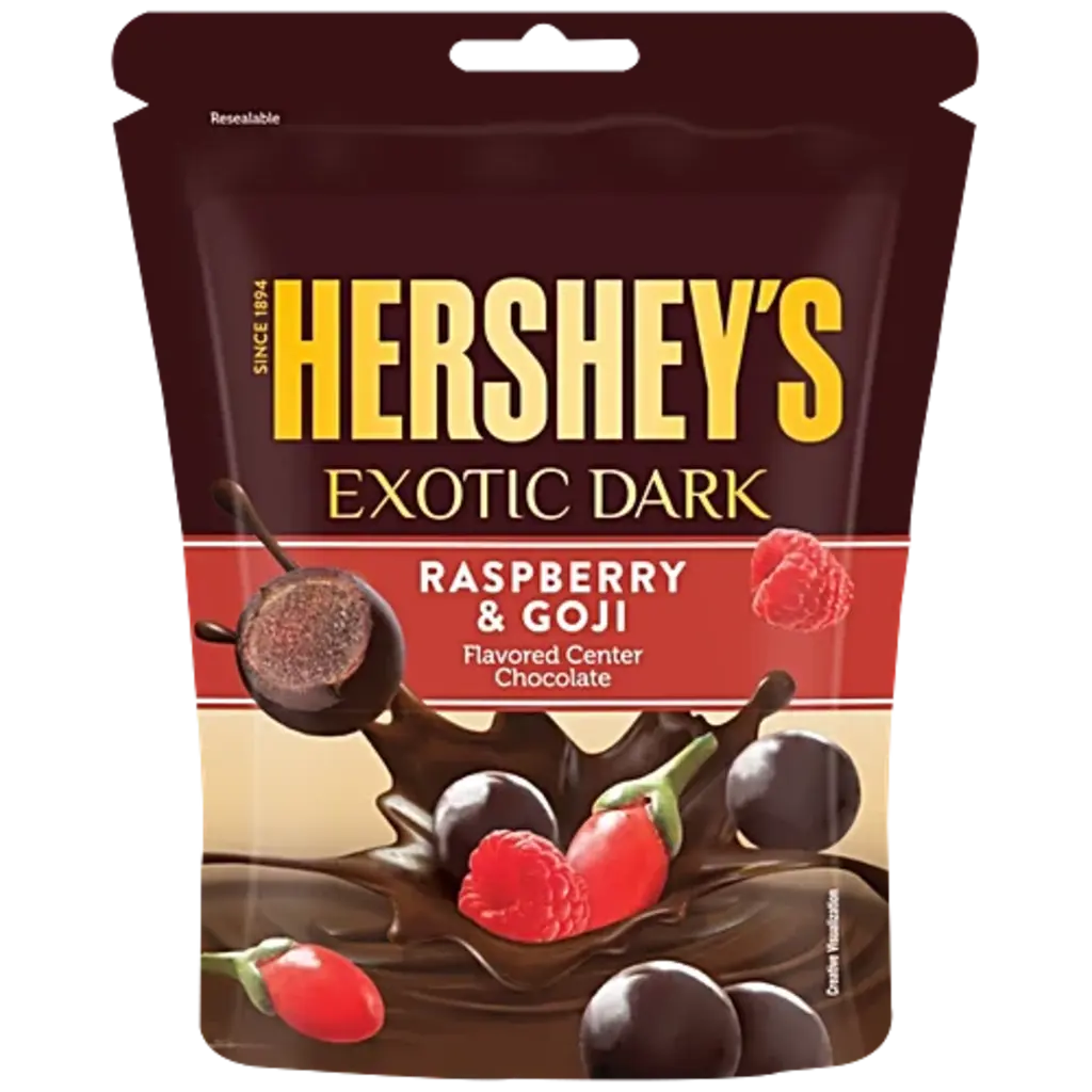 Hershey's Exotic Dark Flavored Center Chocolates - Raspberry & Goji