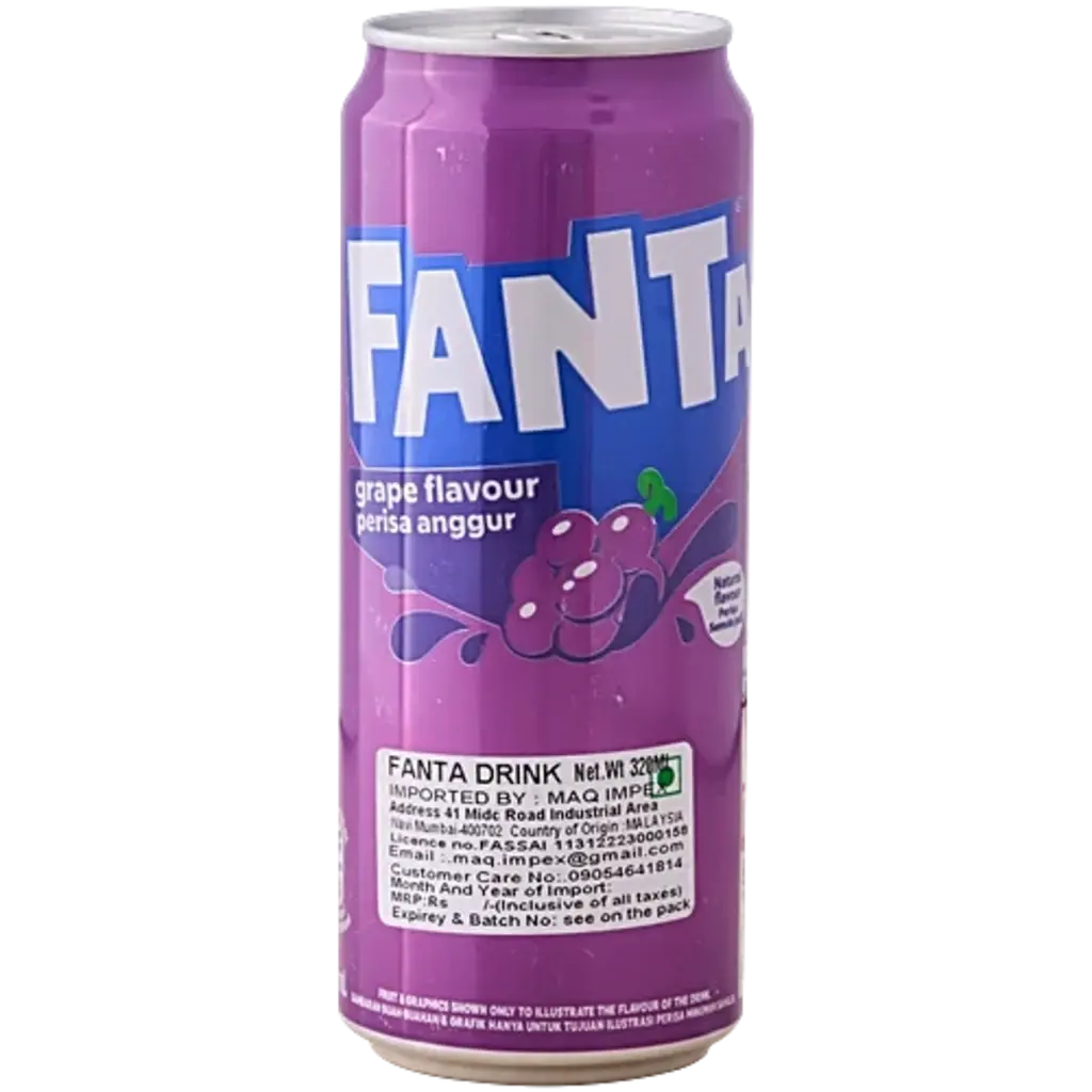 Fanta Sparkling Soft Drink Grape Flavour Perissa Anggur