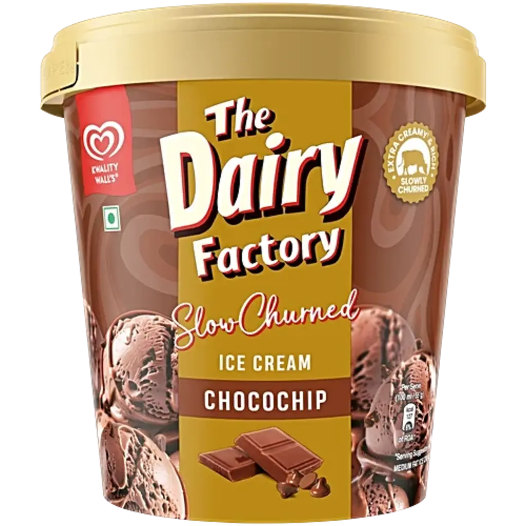 Kwality Wall's The Dairy Factory Chocochip Ice Cream