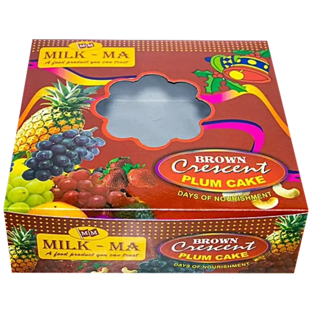 Milk Ma Brown Crescent Plum Cake
