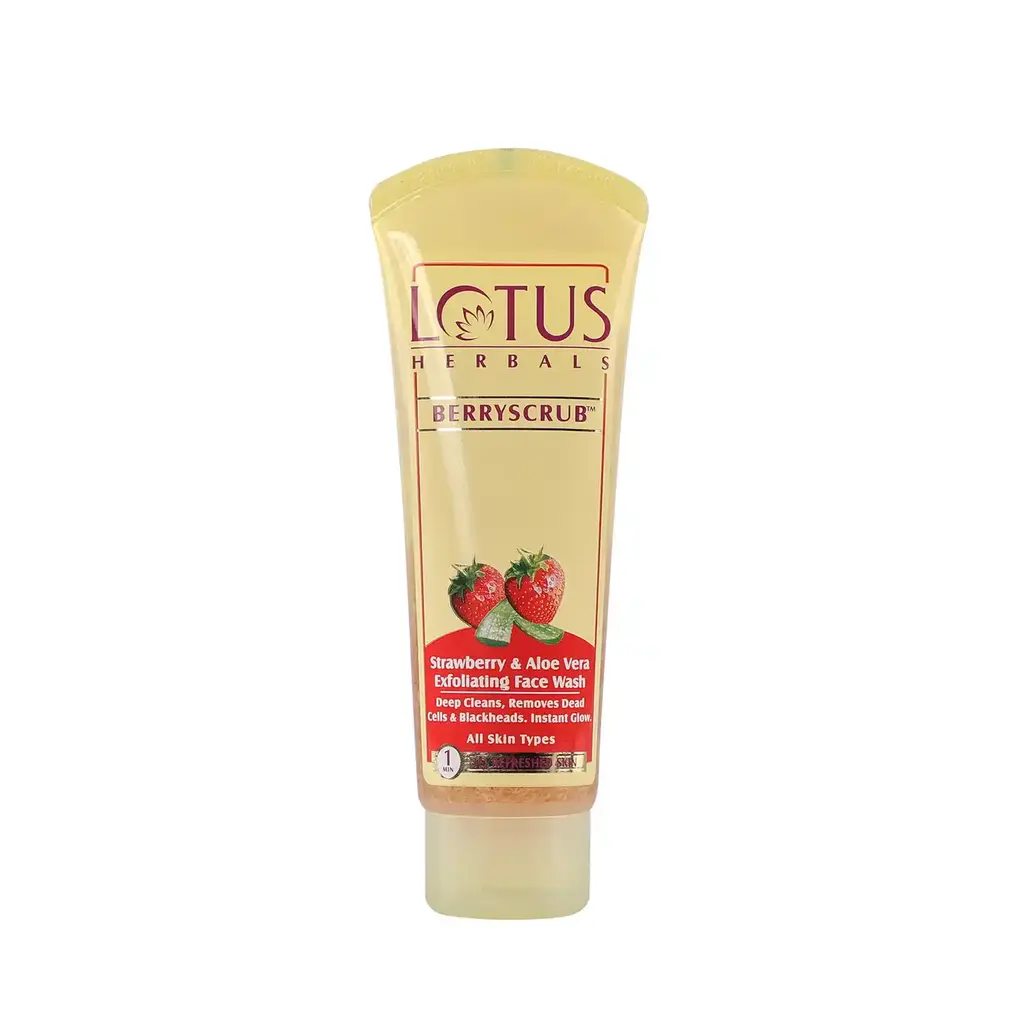 Lotus Herbals Face Wash Scrubgel Berry Scrub